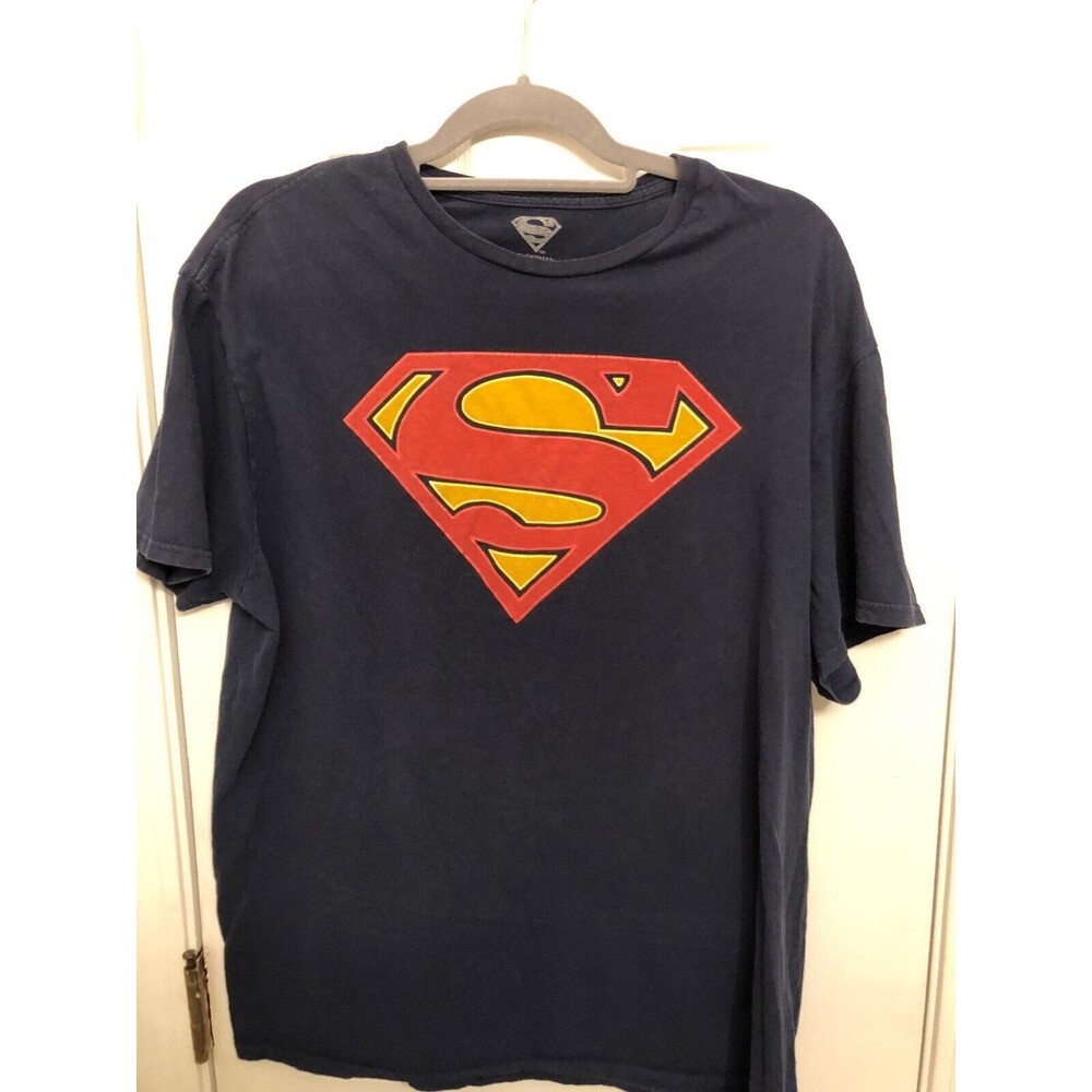 Superman T Shirt XL‎ 46/48 Dark Blue with Logo